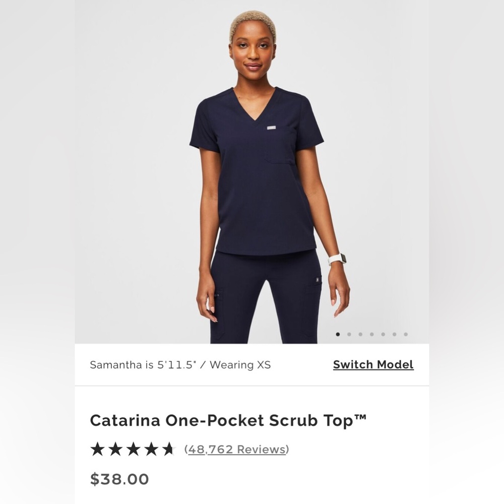 FIGS Catarina One-Pocket Scrub Top
